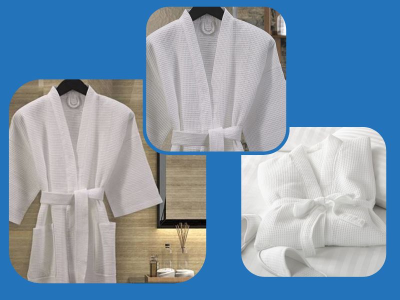 Áo choàng spa với chất liệu cotton mềm mịn mang tới cảm giác thoải mái cho người sử dụng