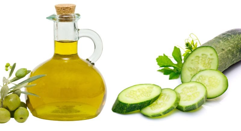 Công thức dầu oliu và dưa leo có thể giúp trẻ hóa làn da