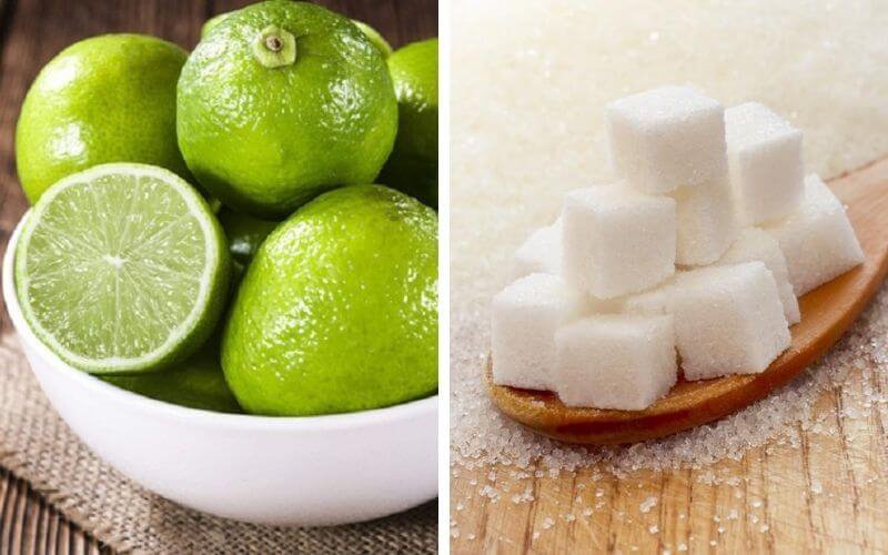 Chanh trộn với đường có thể tẩy lông chân và dưỡng ẩm da rất tốt