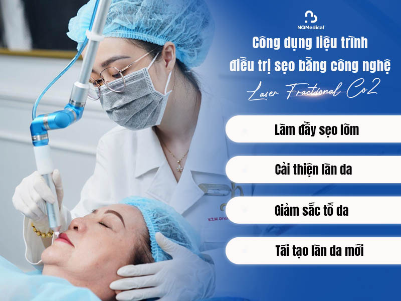 Điều trị sẹo bằng công nghệ Laser Fractional Co2