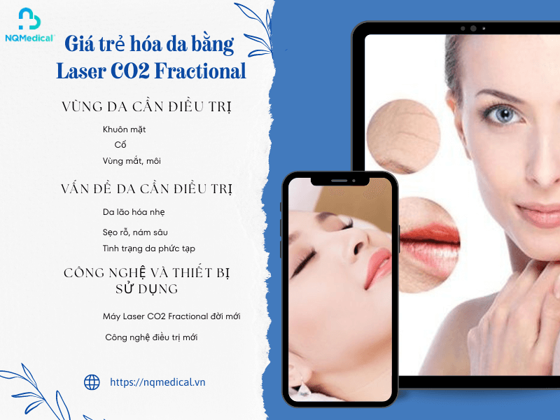 Trẻ hóa da bằng Laser CO2 Fractional 10