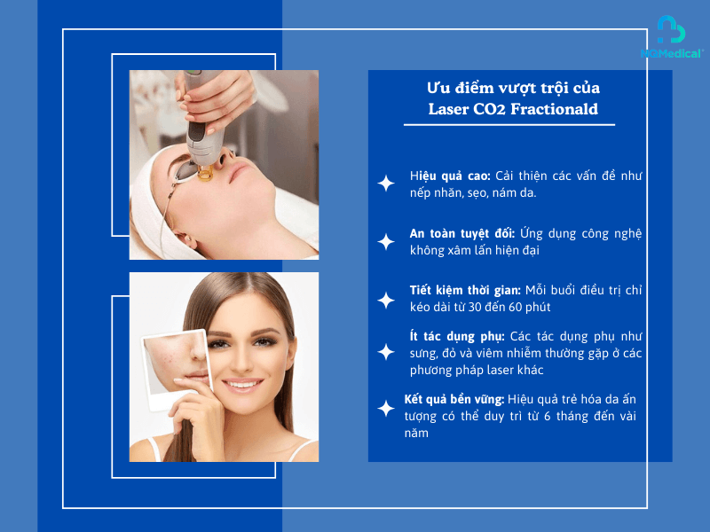 Trẻ hóa da bằng Laser CO2 Fractional