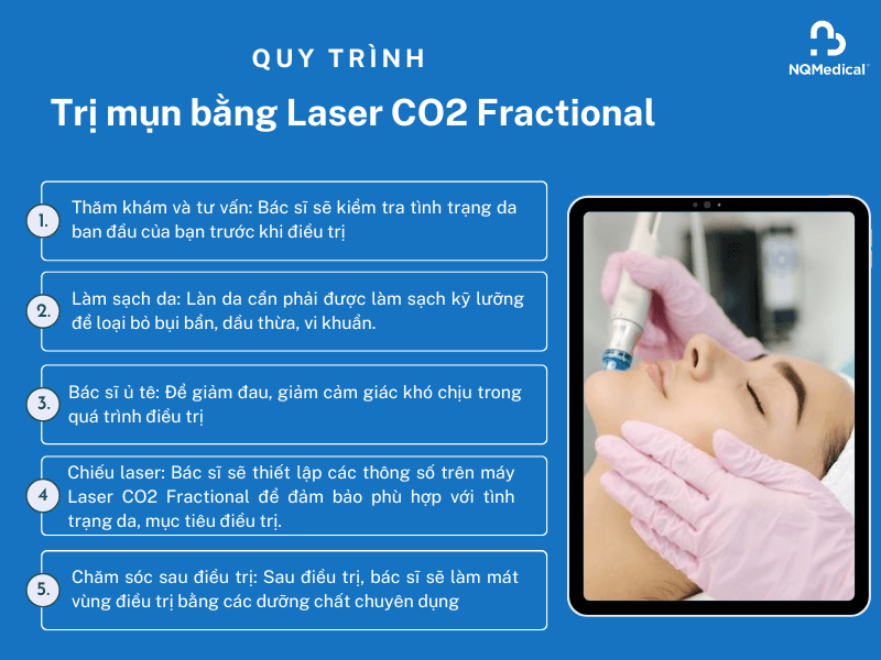 Trị mụn bằng Laser CO2 Fractional 7
