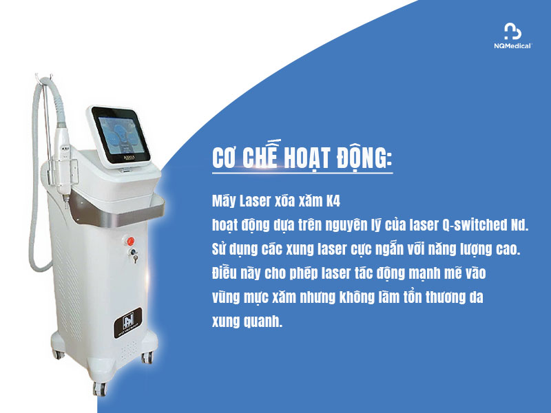 máy laser xóa xăm k4 1